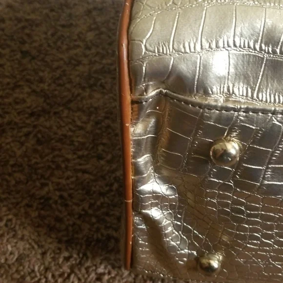 Imoshion Gold and Brown Satchel - Picture 3 of 7